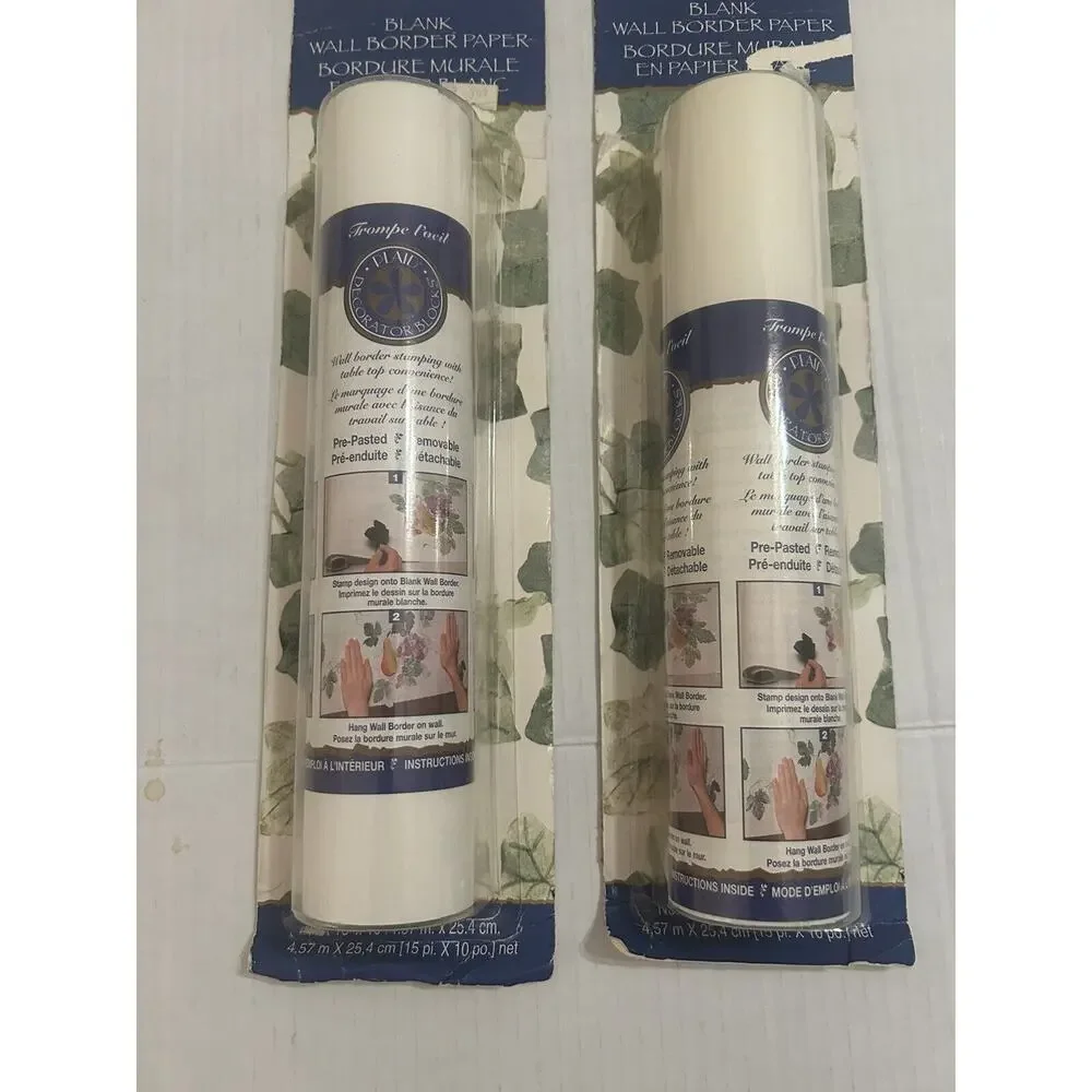 Blank Wall Border Paper 2‎ Rolls 53454 Plaid Enterprises 15' x 10